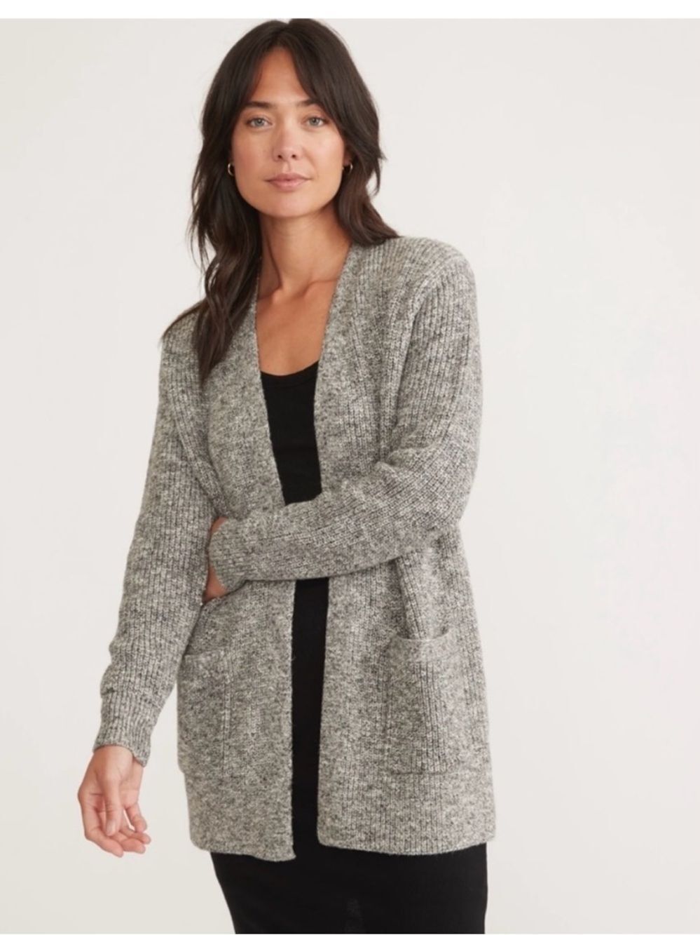 Marine Layer Cabin Cardigan Sweater Size XS Gray Knit Cashmere